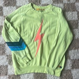 Aviator Nation neon bolt sweatshirt